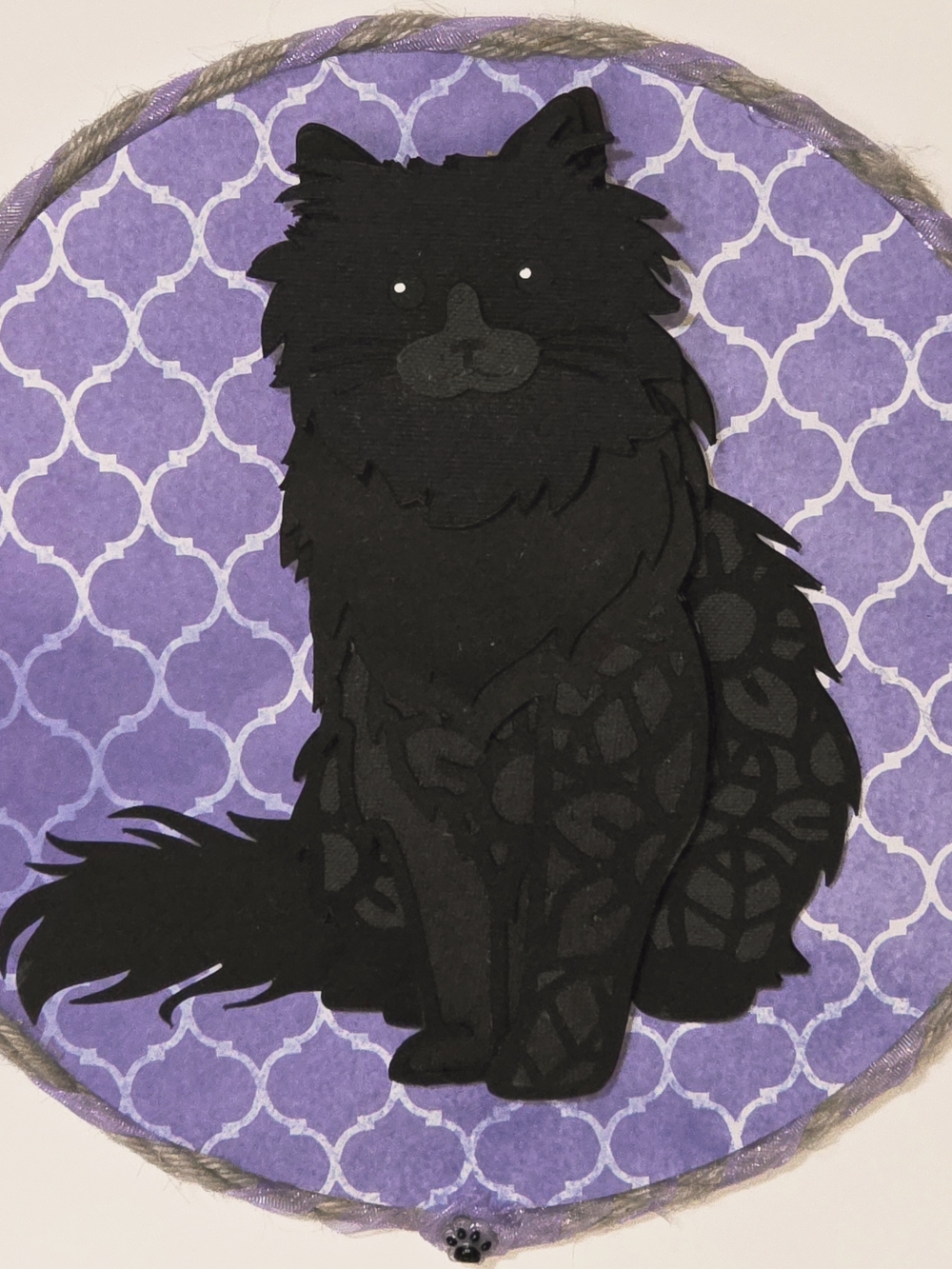 3D Layered BLACK Cat Wall Plaque (Includes 50% Donation)